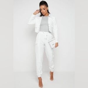 Maniere De Voire Tailored Cargo Joggers